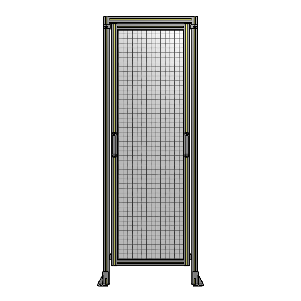 E5-2135-0750-0150-GYMTK SINGLE REMOVABLE PANEL WITH LEGS AND A HEADER  2135MM X 750MM 1" MESH, AS A KIT