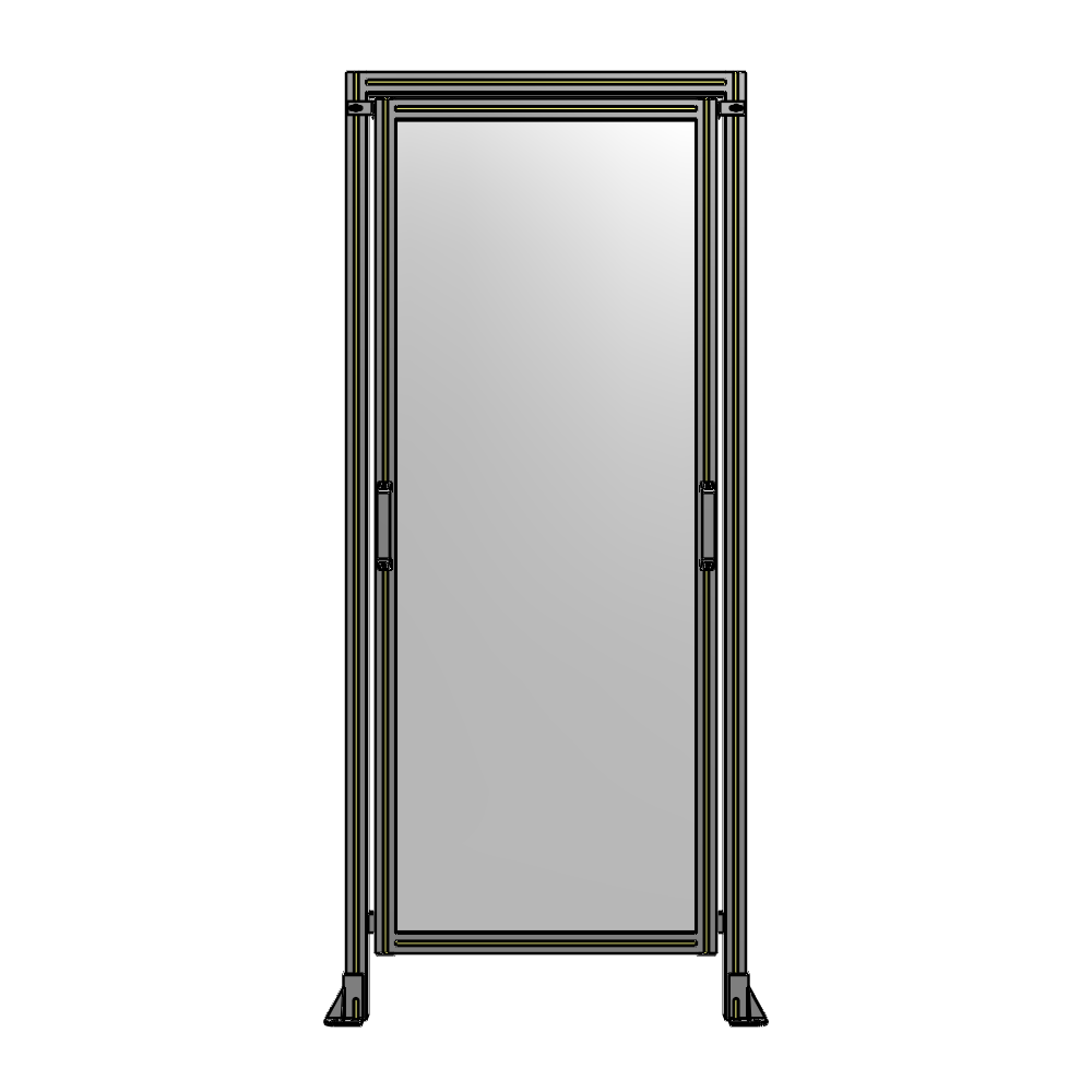 E5-2135-0900-0150-GYPTK SINGLE REMOVABLE PANEL WITH LEGS AND A HEADER  2135MM X 900MM 1/4" POLYCARBONATE, AS A KIT