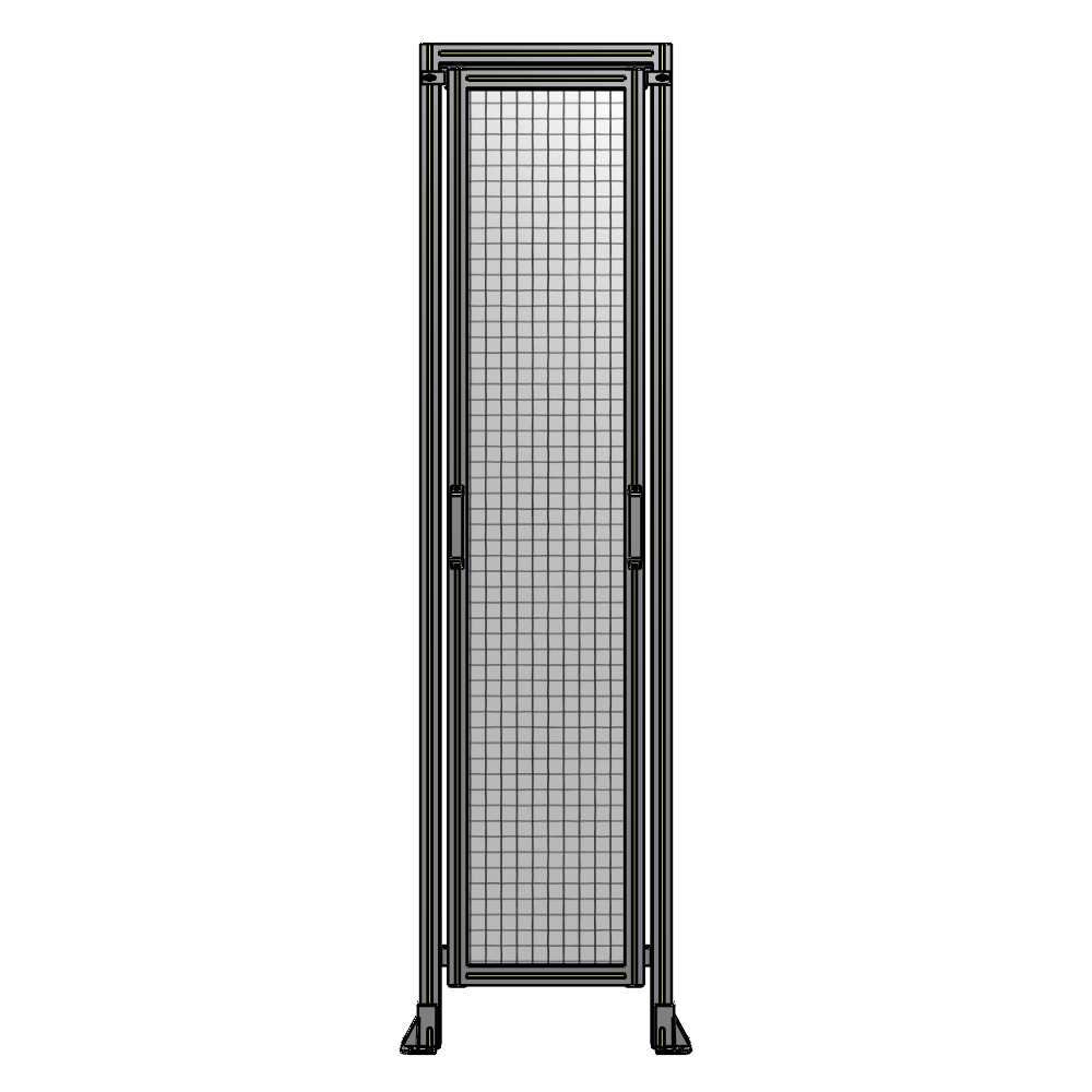 E5-2400-0600-0150-GYMTA SINGLE REMOVABLE PANEL WITH LEGS AND A HEADER  2400MM X 600MM 1" MESH, FULLY ASSEMBLED