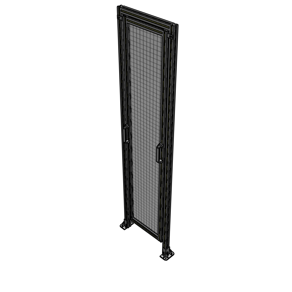 E5-2400-0600-0150-GYMTK SINGLE REMOVABLE PANEL WITH LEGS AND A HEADER  2400MM X 600MM 1" MESH, AS A KIT