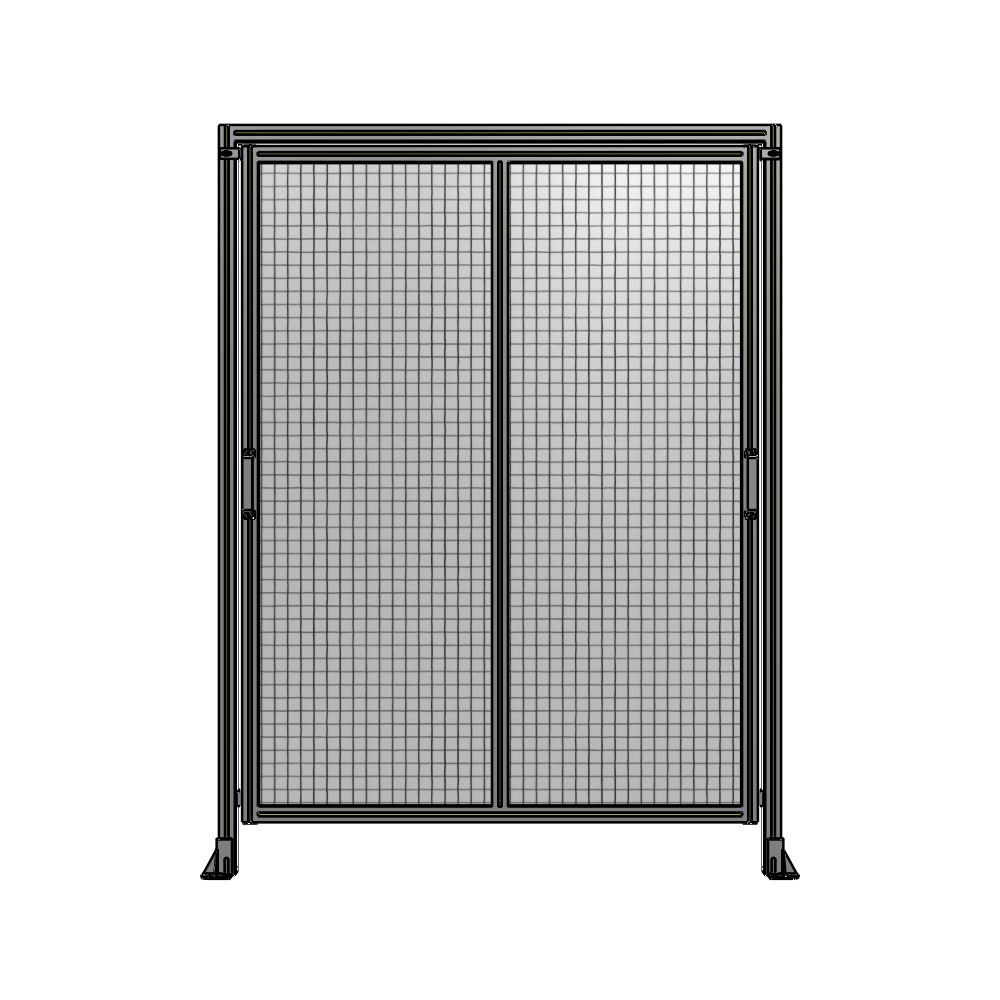 E6-2135-1600-0150-GYMTK DOUBLE REMOVABLE PANEL WITH LEGS AND A HEADER  2135MM X 1600MM 1" MESH, AS A KIT