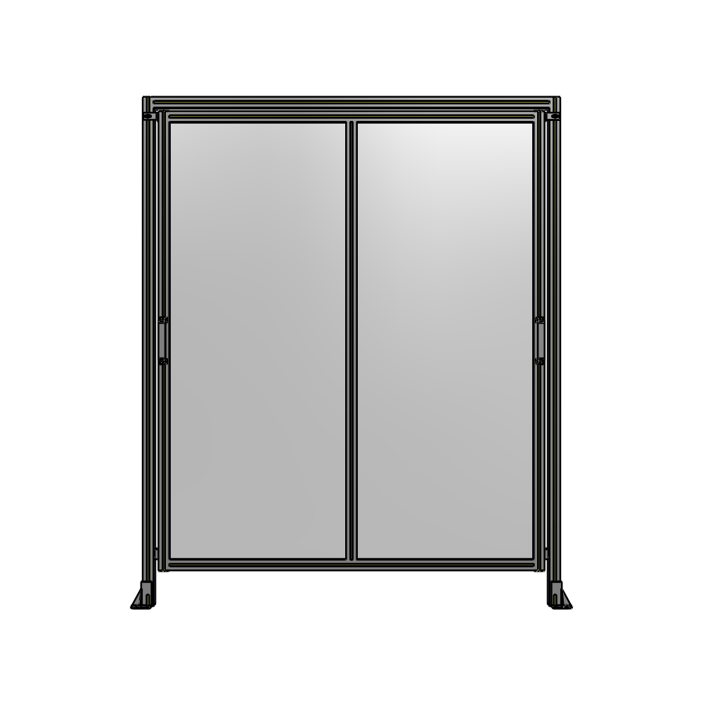 E6-2135-1750-0150-GYPTK DOUBLE REMOVABLE PANEL WITH LEGS AND A HEADER 2135MM X 1750MM 1/4" POLYCARBONATE, AS A KIT
