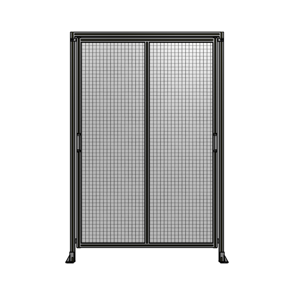 E6-2400-1600-0150-GYMTK DOUBLE REMOVABLE PANEL WITH LEGS AND A HEADER 2400MM X 1600MM 1" MESH, AS A KIT