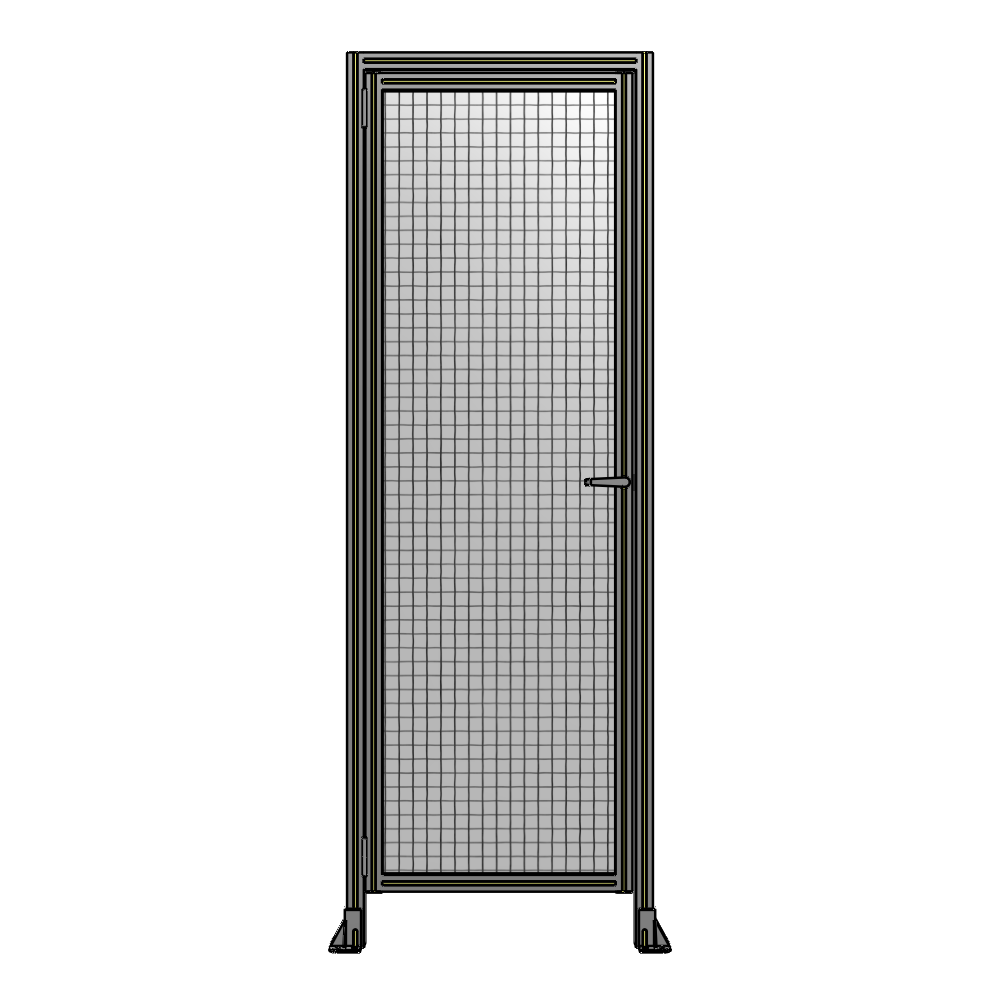 G1-2400-0820-0150-EYMTK DOOR WITH HEADER, HANDLE WITH INTERNAL EGRESS ON RIGHT 2400MM X 820MM 1" MESH, AS A KIT
