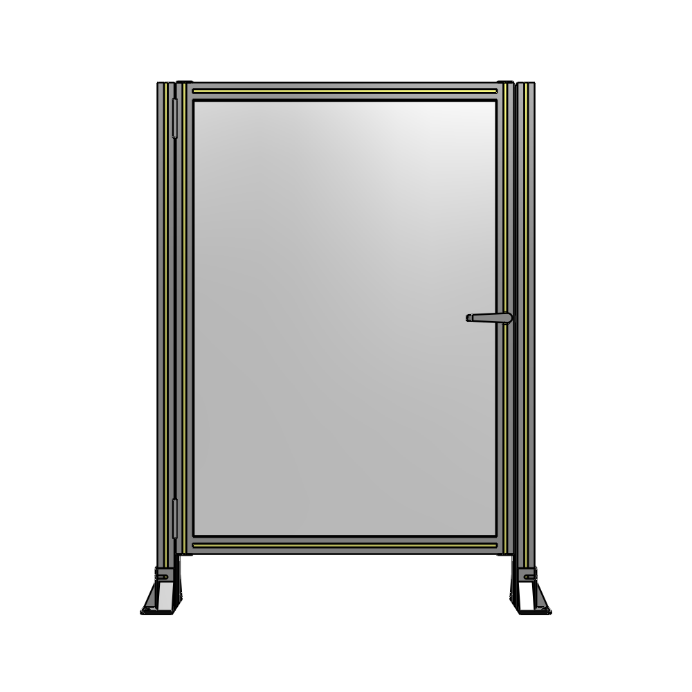 G5-1400-1000-0150-EYPTA DOOR-ROBUST FRAME, HANDLE/INTERNAL EGRESS ON RIGHT 1400MM X 1000MM 1/4" POLYCARBONATE, ASSEMBLED