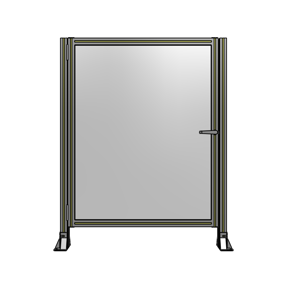 G5-1400-1100-0150-EYPTA DOOR-ROBUST FRAME, HANDLE/INTERNAL EGRESS ON RIGHT 1400MM X 1100MM 1/4" POLYCARBONATE, ASSEMBLED