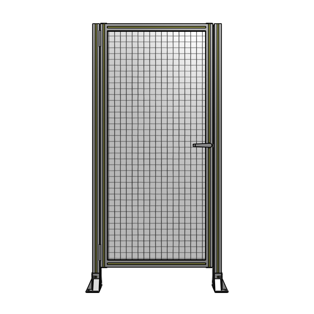 G5-1700-0820-0150-EYMTK DOOR-ROBUST FRAME, HANDLE/INTERNAL EGRESS ON RIGHT 1700MM X 820MM 1" MESH, FULLY ASSEMBLED