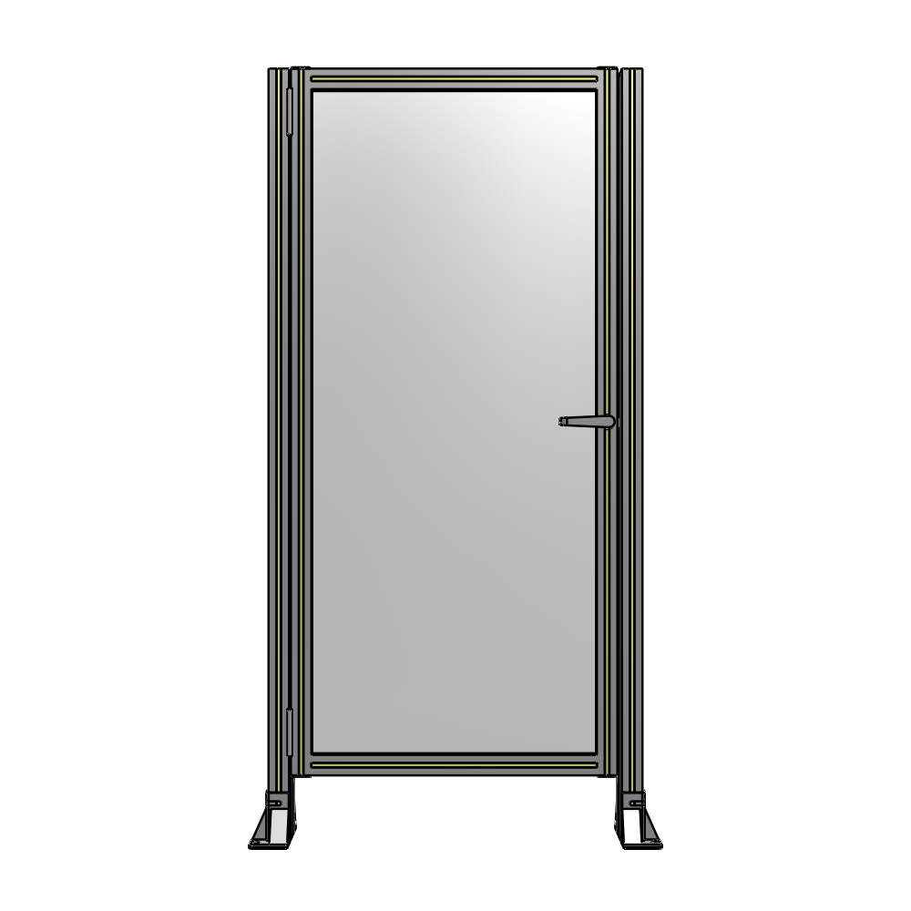G5-1700-0820-0150-EYPTA DOOR-ROBUST FRAME, HANDLE/INTERNAL EGRESS ON RIGHT 1700MM X 820MM 1/4" POLYCARBONATE, AS A KIT