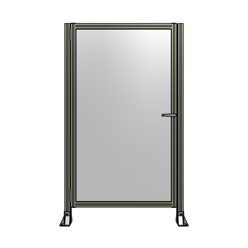 G5-1700-1000-0150-EYPTK DOOR-ROBUST FRAME, HANDLE/INTERNAL EGRESS ON RIGHT 1700MM X 1000MM 1/4" POLYCARBONATE, AS A KIT