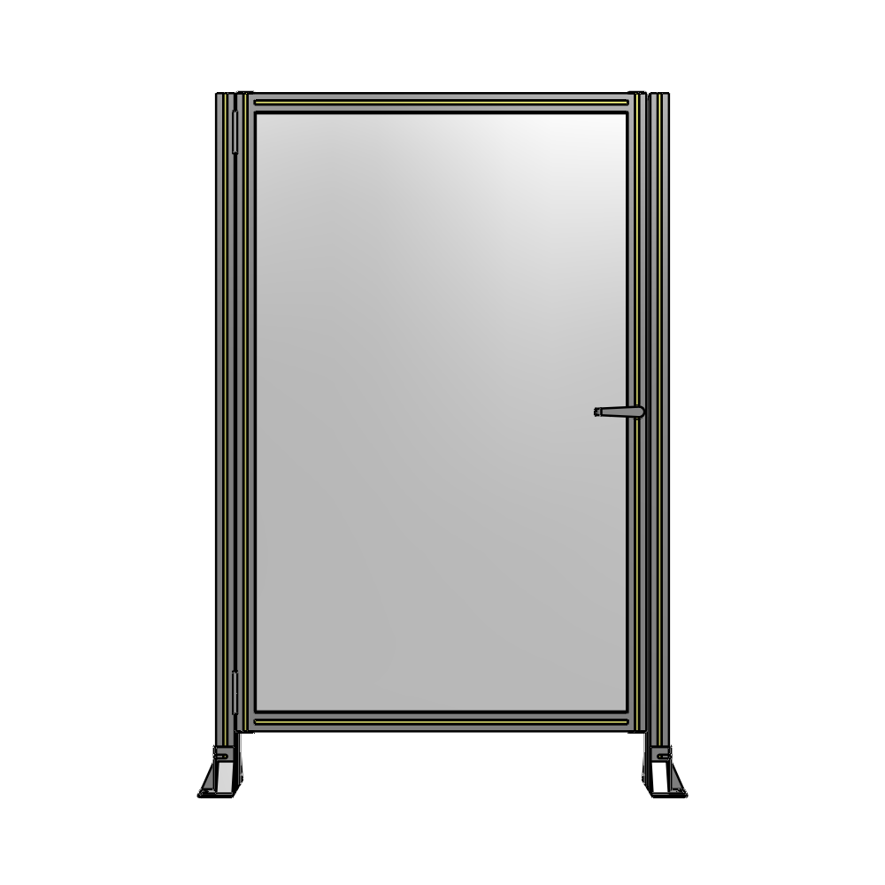 G5-1700-1100-0150-EYPTK DOOR-ROBUST FRAME, HANDLE/INTERNAL EGRESS ON RIGHT 1700MM X 1100MM 1/4" POLYCARBONATE, AS A KIT