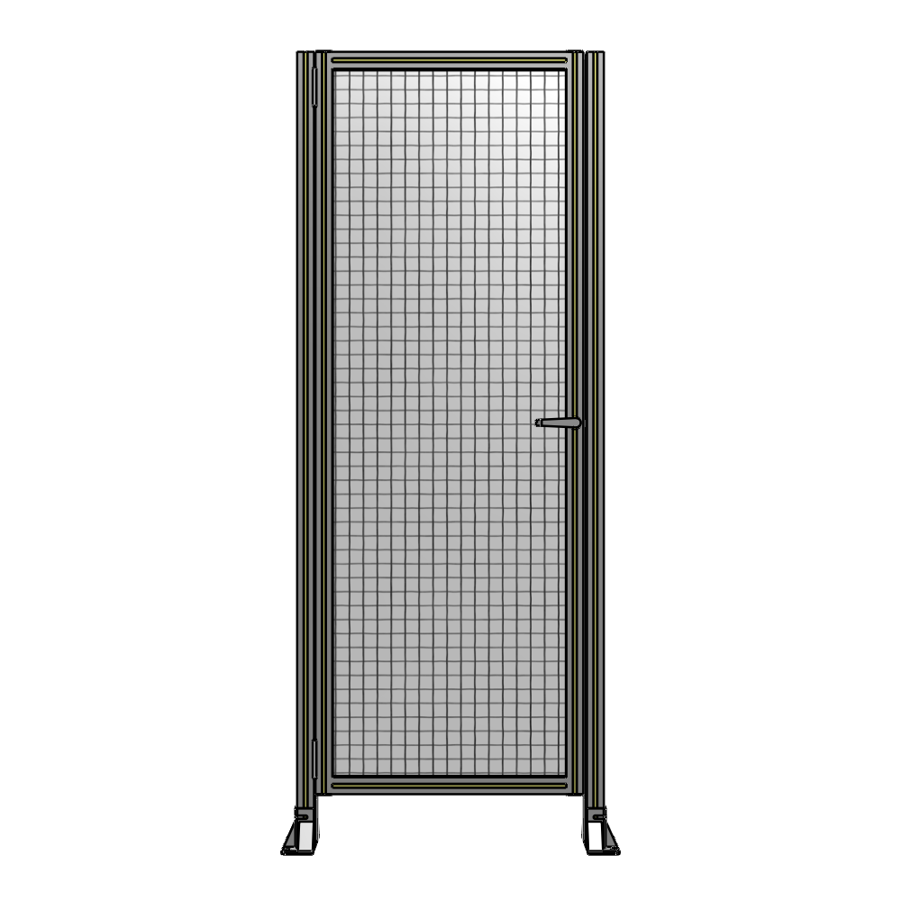 G5-2135-0820-0150-EYMTA DOOR-ROBUST FRAME, HANDLE/INTERNAL EGRESS ON RIGHT 2135MM X 820MM 1" MESH, FULLY ASSEMBLED