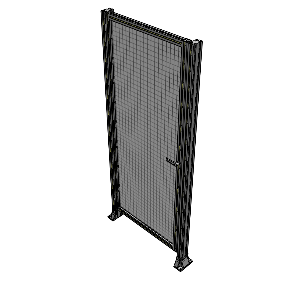 G5-2135-0920-0150-EYMTA DOOR-ROBUST FRAME, HANDLE/INTERNAL EGRESS ON RIGHT 2135MM X 920MM 1" MESH, FULLY ASSEMBLED