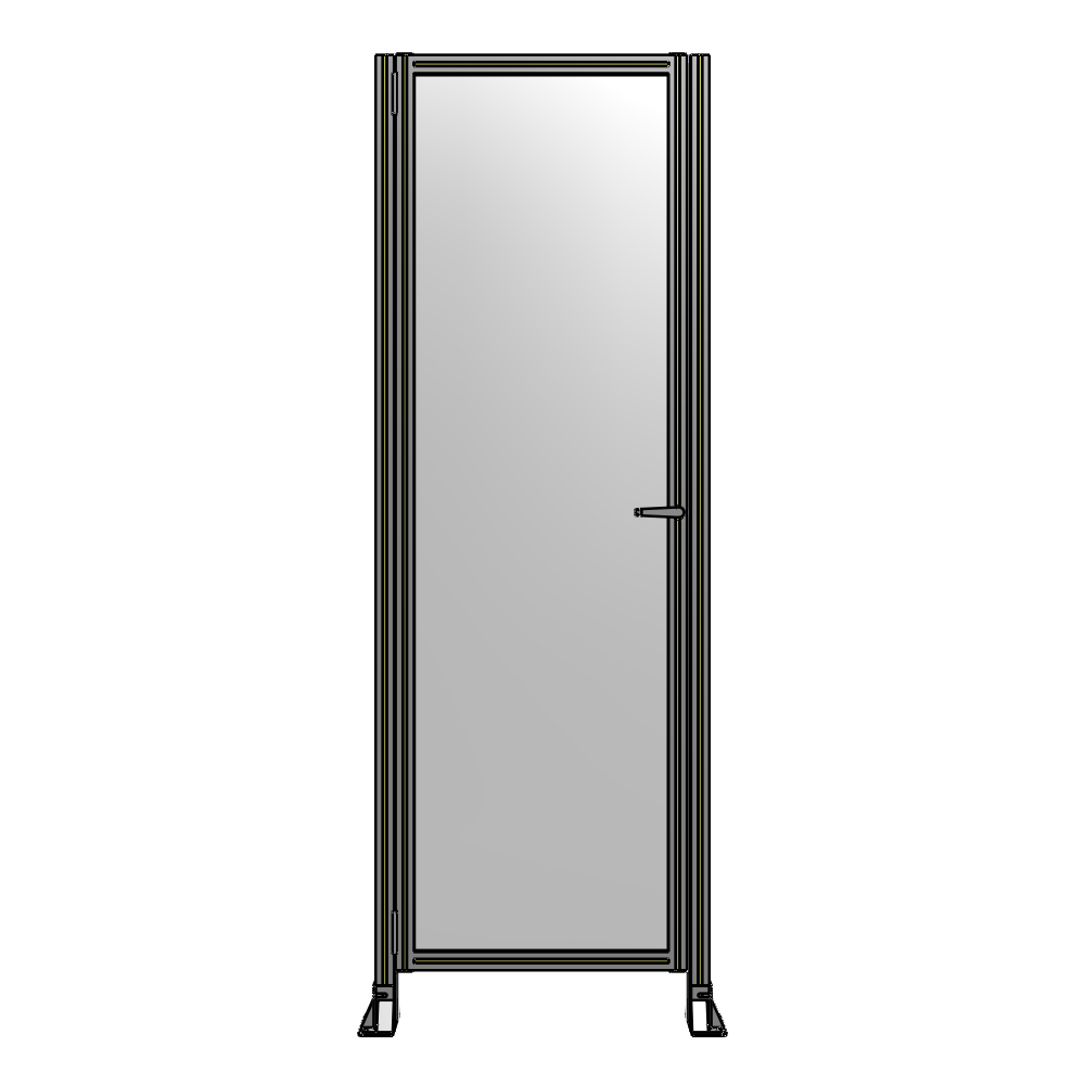 G5-2400-0820-0150-EYPTA DOOR-ROBUST FRAME, HANDLE/INTERNAL EGRESS ON RIGHT 2135MM X 820MM 1/4" POLYCARBONATE, ASSEMBLED