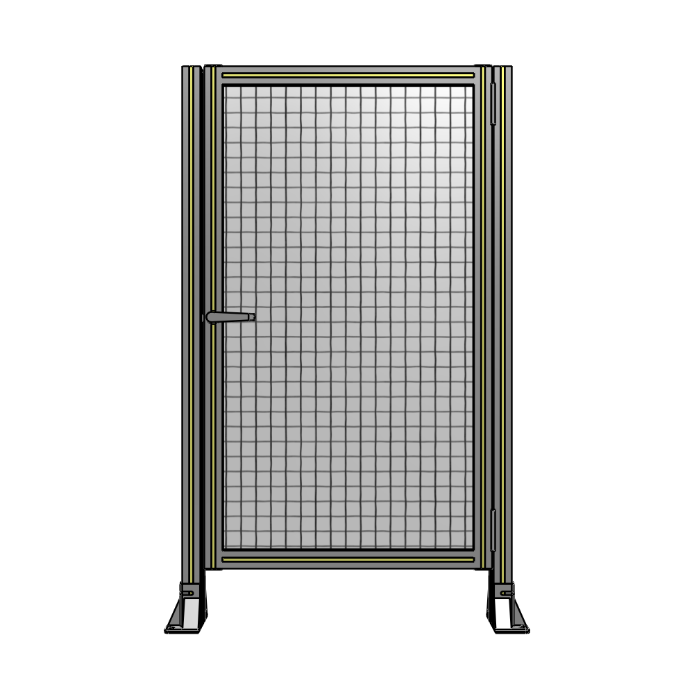 G6-1400-0820-0150-EYMTA DOOR-ROBUST FRAME, HANDLE/INTERNAL EGRESS ON LEFT 1400MM X 820MM 1" MESH, FULLY ASSEMBLED