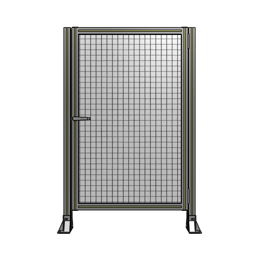 G6-1400-0900-0150-EYMTA DOOR-ROBUST FRAME, HANDLE/INTERNAL EGRESS ON LEFT 1400MM X 900MM 1" MESH, FULLY ASSEMBLED