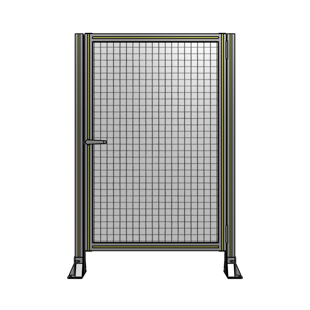 G6-1400-0920-0150-EYMTA DOOR-ROBUST FRAME, HANDLE/INTERNAL EGRESS ON LEFT 1400MM X 920MM 1" MESH, FULLY ASSEMBLED