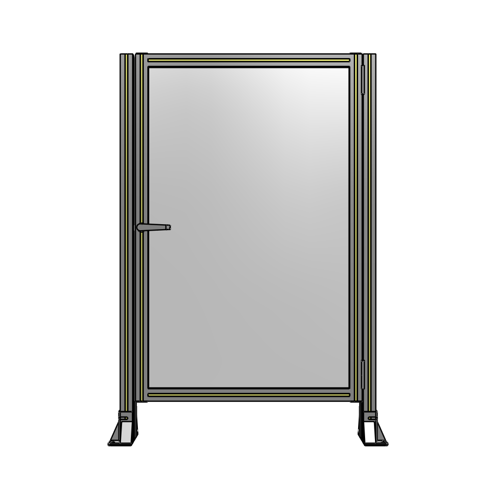 G6-1400-0920-0150-EYPTK DOOR-ROBUST FRAME, HANDLE/INTERNAL EGRESS ON LEFT 1400MM X 920MM 1/4" POLYCARBONATE, AS A KIT