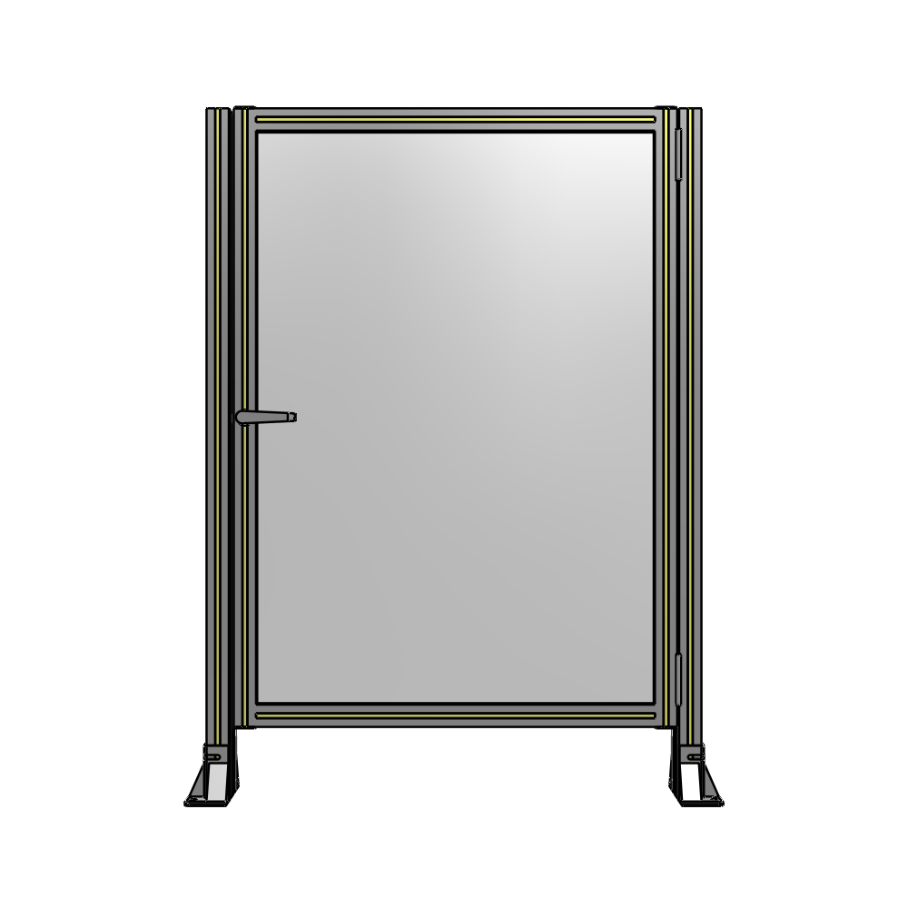 G6-1400-1000-0150-EYPTK DOOR-ROBUST FRAME, HANDLE/INTERNAL EGRESS ON LEFT 1400MM X 1000MM 1/4" POLYCARBONATE, AS A KIT
