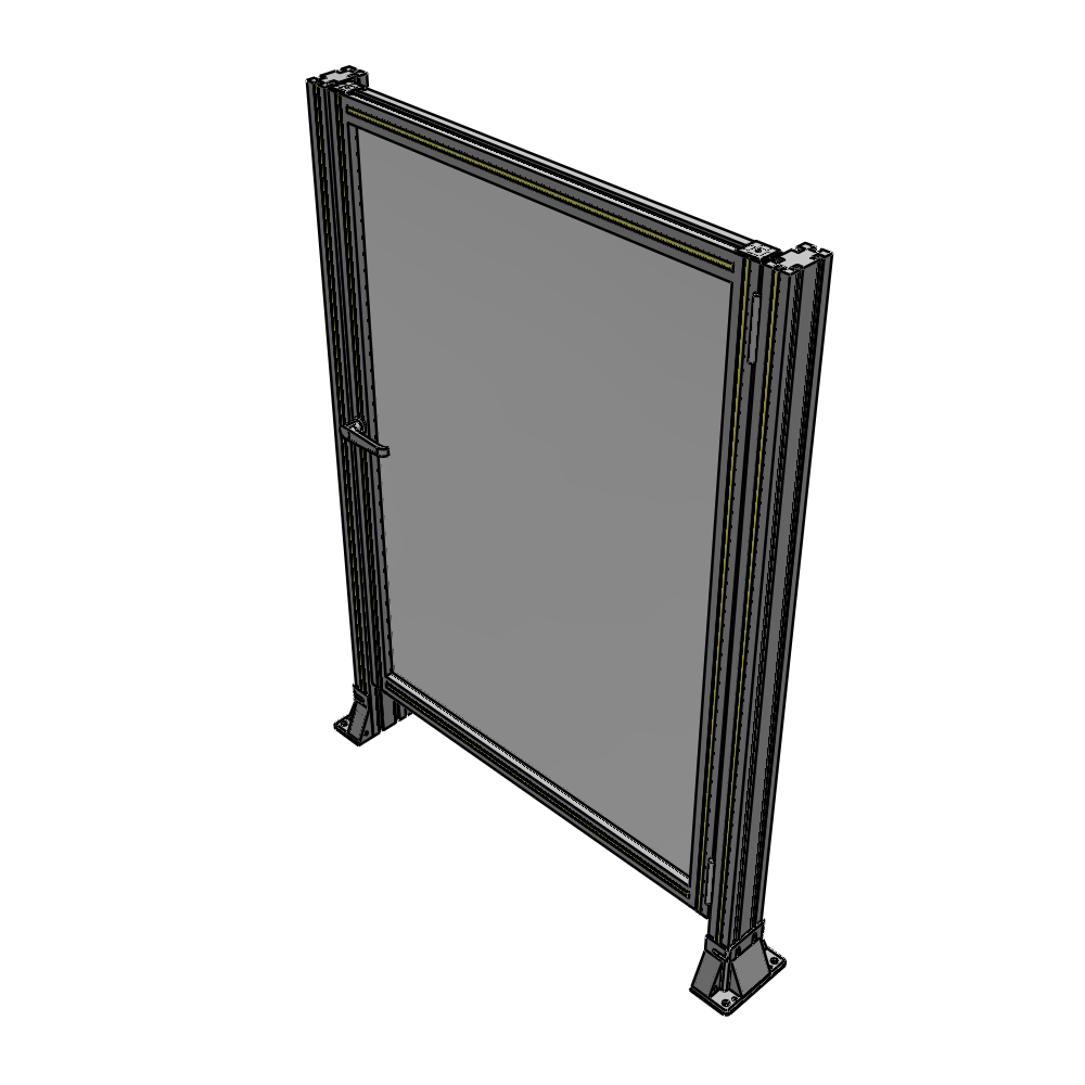 G6-1400-1000-0150-EYPTK DOOR-ROBUST FRAME, HANDLE/INTERNAL EGRESS ON LEFT 1400MM X 1000MM 1/4" POLYCARBONATE, AS A KIT