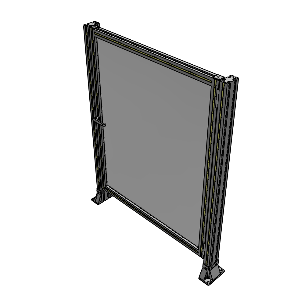 G6-1400-1100-0150-EYPTA DOOR-ROBUST FRAME, HANDLE/INTERNAL EGRESS ON LEFT 1400MM X 1100MM 1/4" POLYCARBONATE, ASSEMBLED