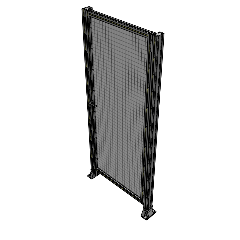 G6-2135-0920-0150-EYMTA DOOR-ROBUST FRAME, HANDLE/INTERNAL EGRESS ON LEFT 2135MM X 920MM 1" MESH, FULLY ASSEMBLED