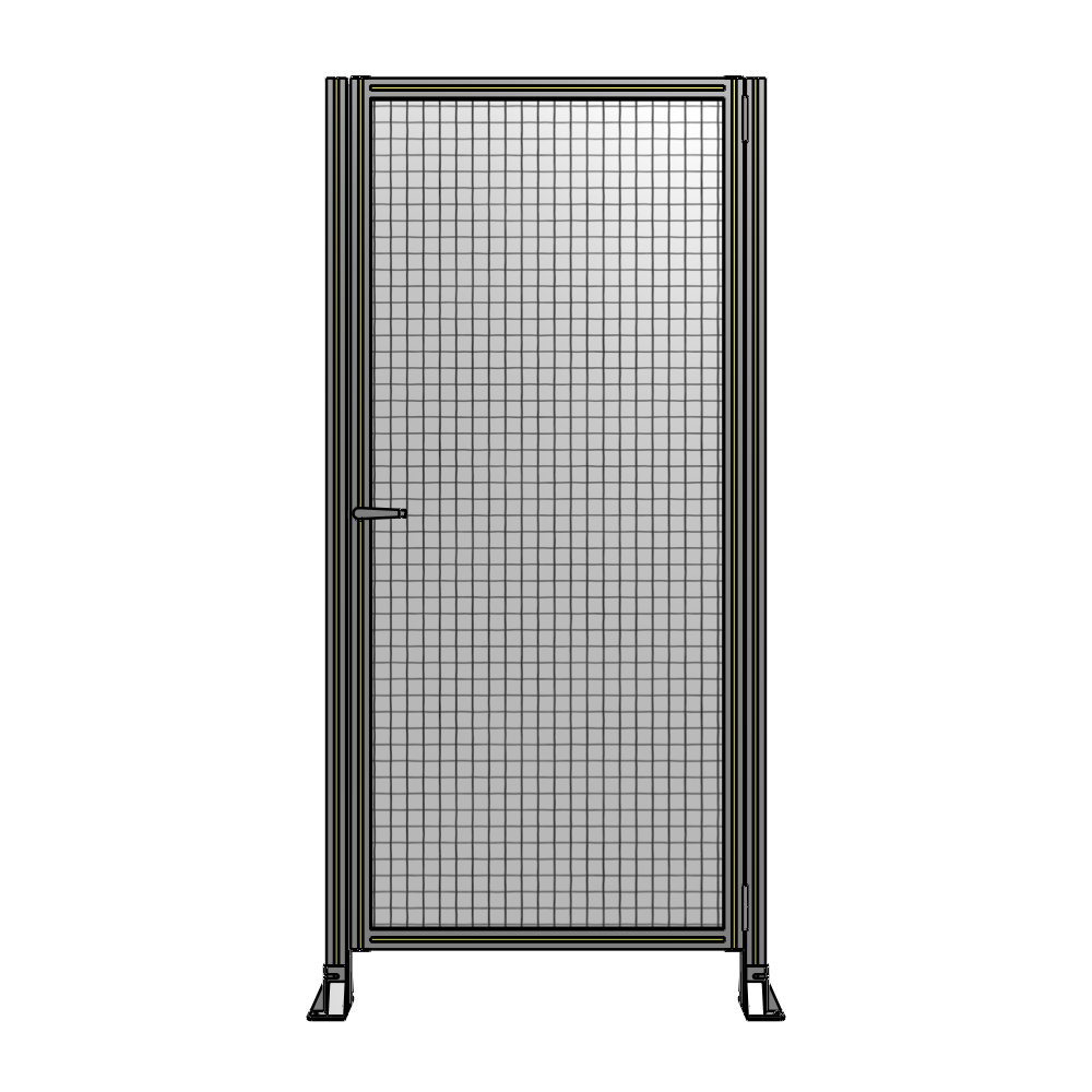 G6-2135-1000-0150-EYMTK DOOR-ROBUST FRAME, HANDLE/INTERNAL EGRESS ON LEFT 2135MM X 1000MM 1" MESH, AS A KIT