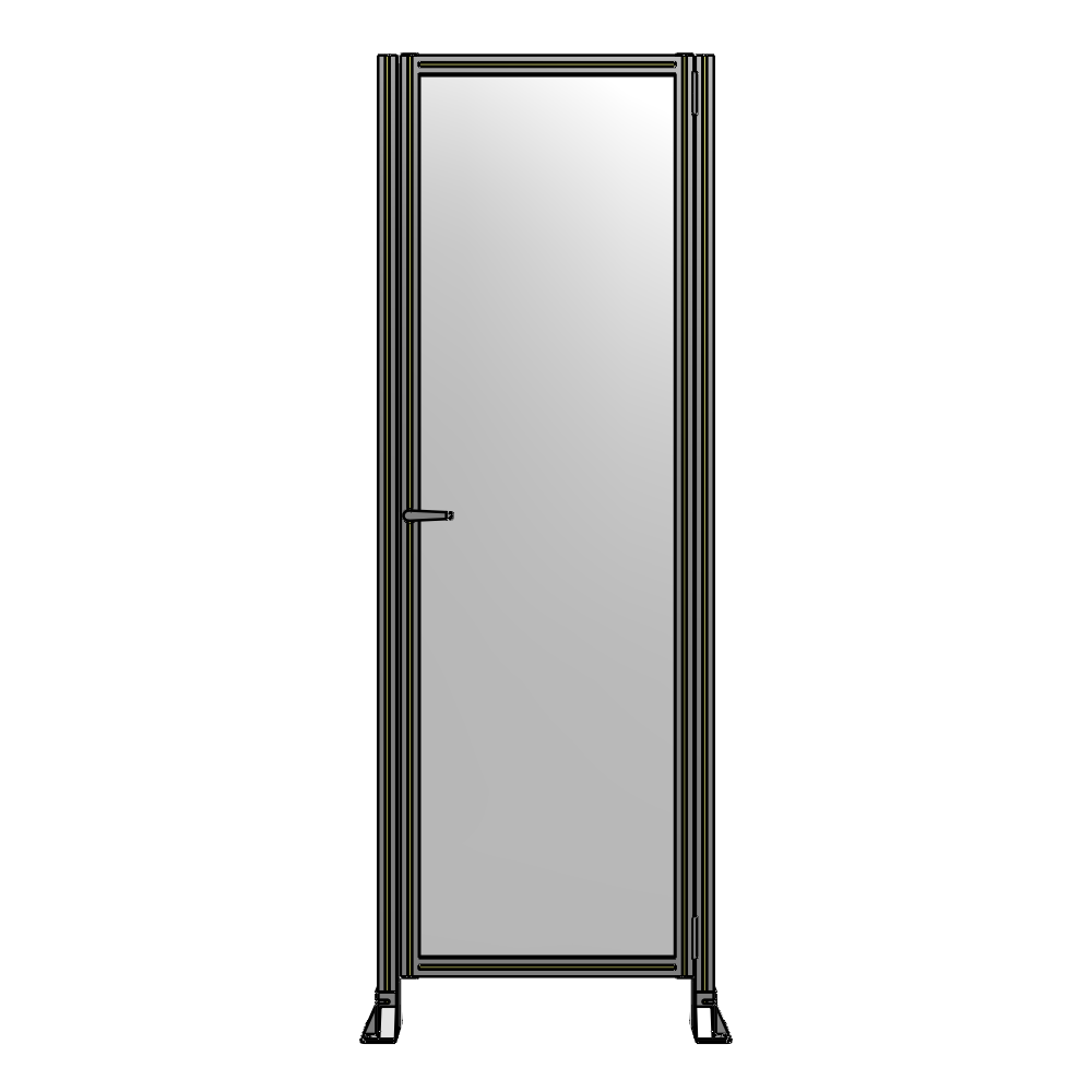 G6-2400-0820-0150-EYPTA DOOR-ROBUST FRAME, HANDLE/INTERNAL EGRESS ON LEFT 2135MM X 820MM 1/4" POLYCARBONATE, ASSEMBLED