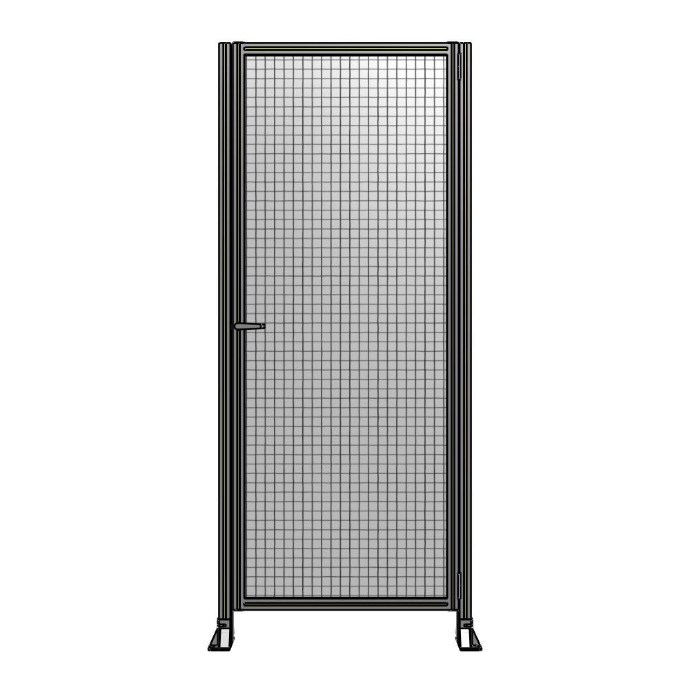G6-2400-1000-0150-EYMTA DOOR-ROBUST FRAME, HANDLE/INTERNAL EGRESS ON LEFT 2135MM X 1000MM 1" MESH, FULLY ASSEMBLED