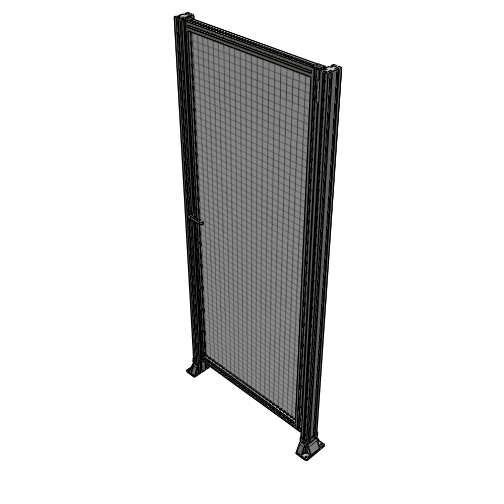 G6-2400-1000-0150-EYMTA DOOR-ROBUST FRAME, HANDLE/INTERNAL EGRESS ON LEFT 2135MM X 1000MM 1" MESH, FULLY ASSEMBLED