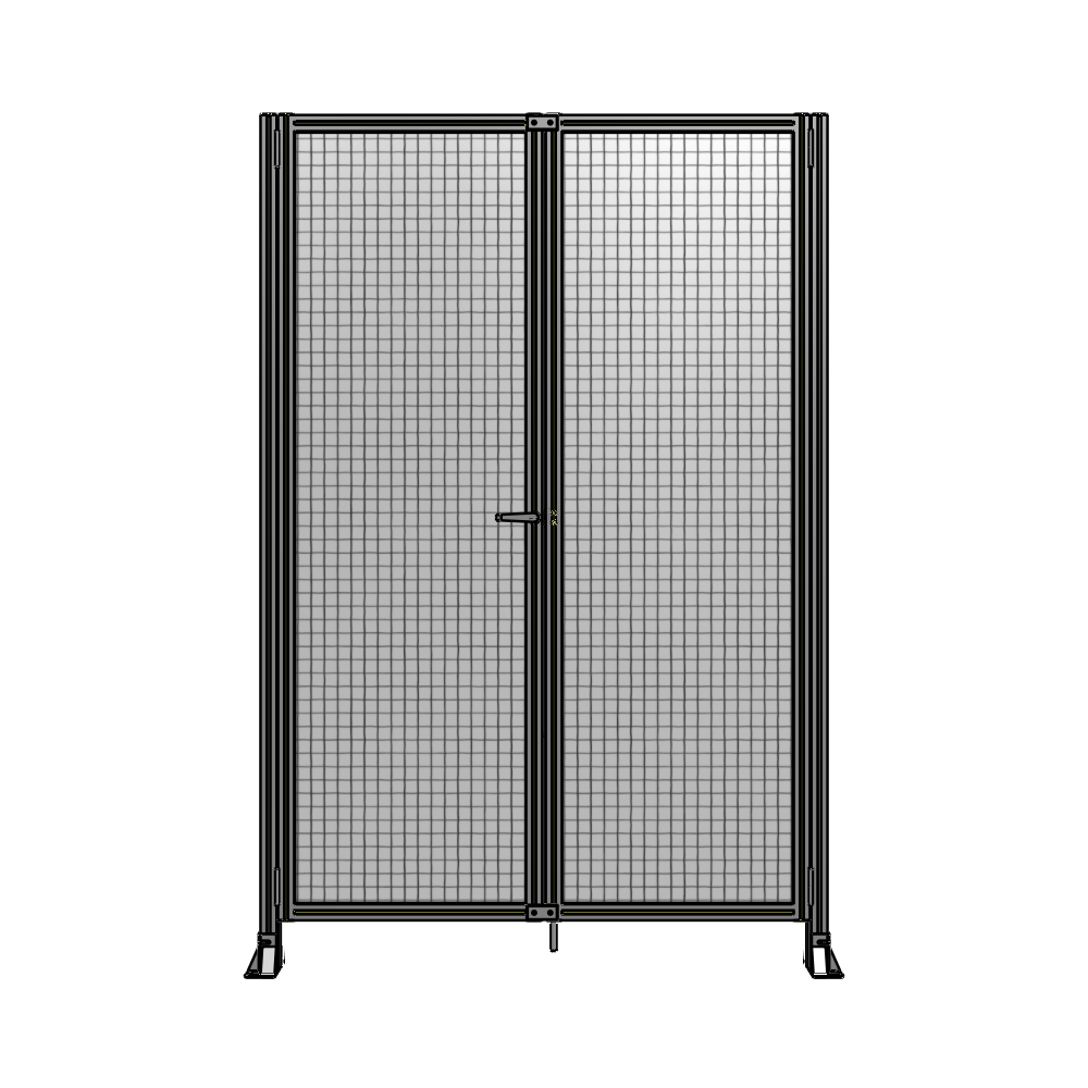 J4-2400-1600-0150-TYMTK SINGLE PANEL, DOUBLE DOOR-FRAME W/O HEADER-HANDLE ON LEFT 2400MM X 1600MM  1" MESH, AS A KIT