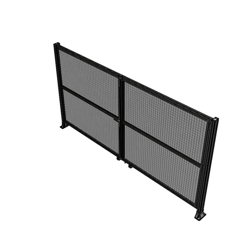 J8-1700-3200-0150-TYMTK DOUBLE PANEL, DOUBLE DOOR-FRAME W/O HEADER-HANDLE ON LEFT 1700MM X 3200MM  1" MESH, AS A KIT