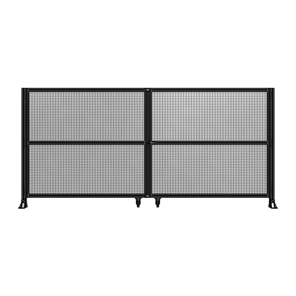 J8-1700-3600-0150-UYMTA DOUBLE PANEL, DOUBLE DOOR-FRAME W/O HEADER-HANDLE RIGHT 1700MM X 3600MM  1" MESH, ASSEMBLED