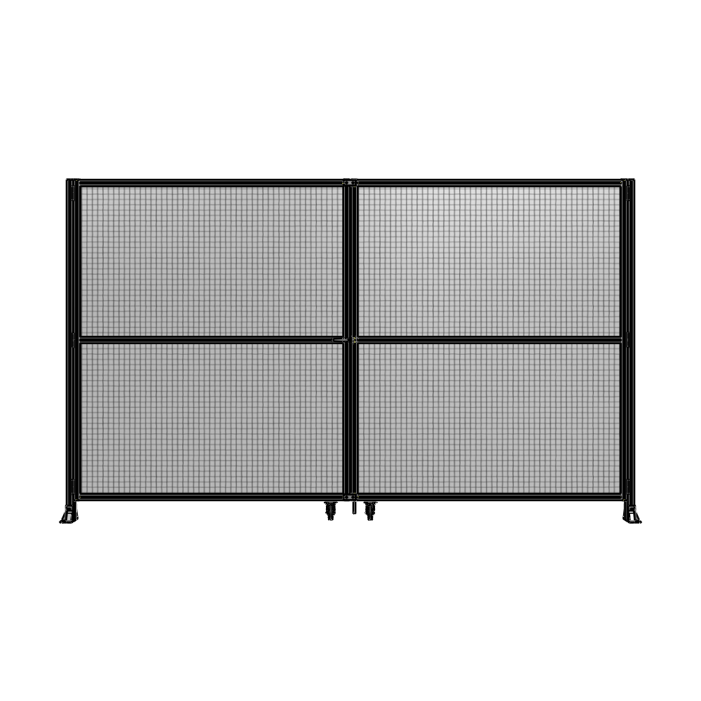 J8-2400-4000-0150-TYMTK DOUBLE PANEL, DOUBLE DOOR-FRAME W/O HEADER-HANDLE ON LEFT 2400MM X 4000MM 1" MESH, AS A KIT