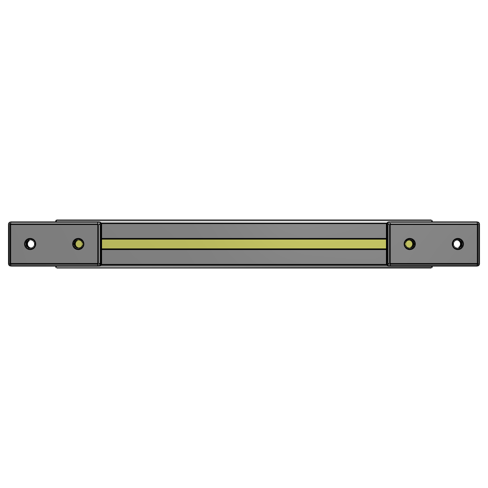 L1-0355-YTA 355MM LONG HALF STRAP, MOUNTS HORIZONTAL ON 450MM WIDE SINGLE WALL SECTIONS