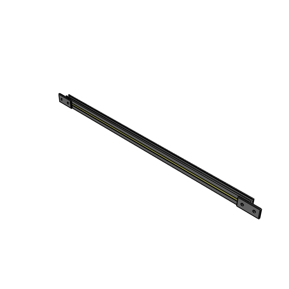 L1-0955-YTA 955MM LONG HALF STRAP, MOUNTS HORIZONTAL ON 1050MM WIDE SINGLE WALL SECTIONS