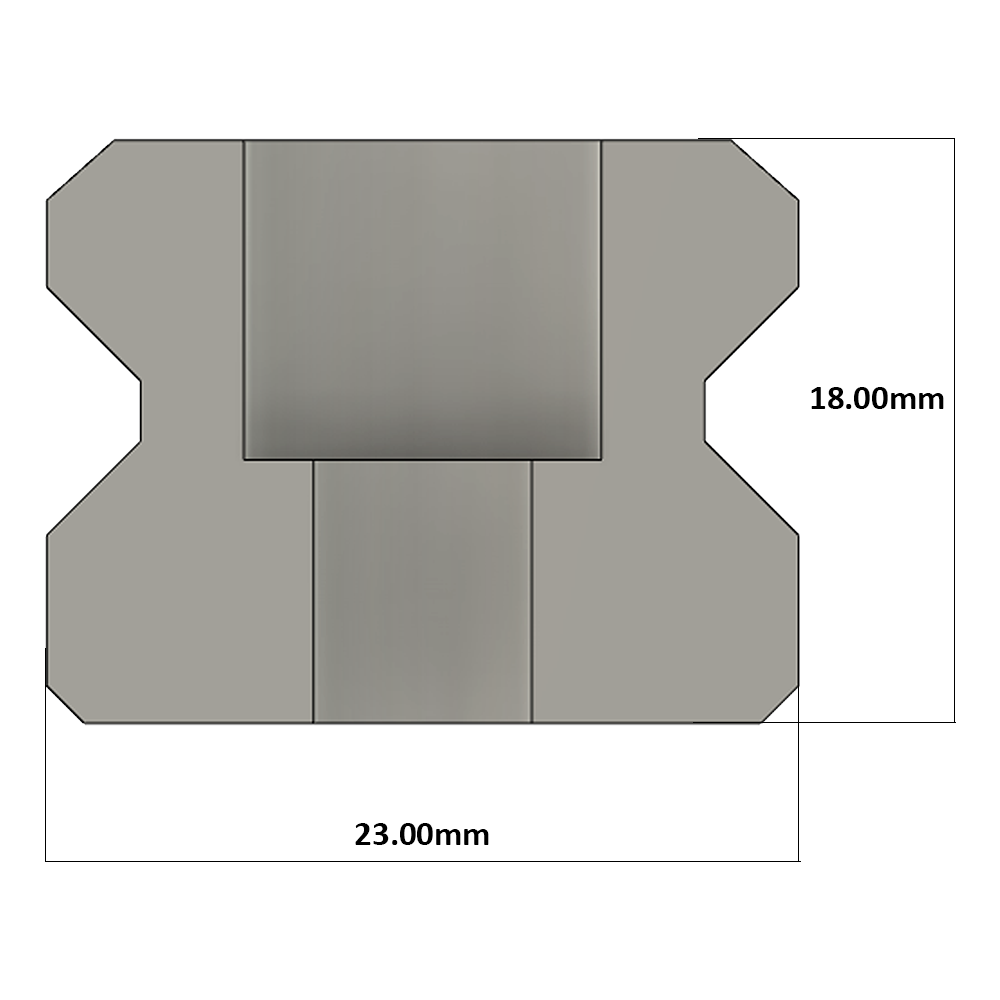 LSD30RLX440-S20-N-D AIRTAC LOW PROFILE RAIL<br>LSD 30MM SERIES, NORMAL ACCURACY, 20MM END TO FIRST HOLE, CUT TO LENGTH OF 440MM