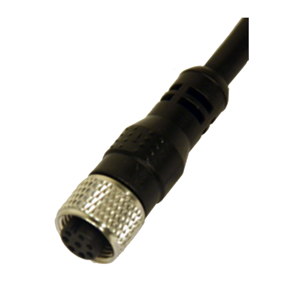 1330931 REER FEMALE CONNECTOR CABLE (SHIELDED), 10M,M12 8-POLE STRAIGHT CONNECTOR(C8D10 SH)