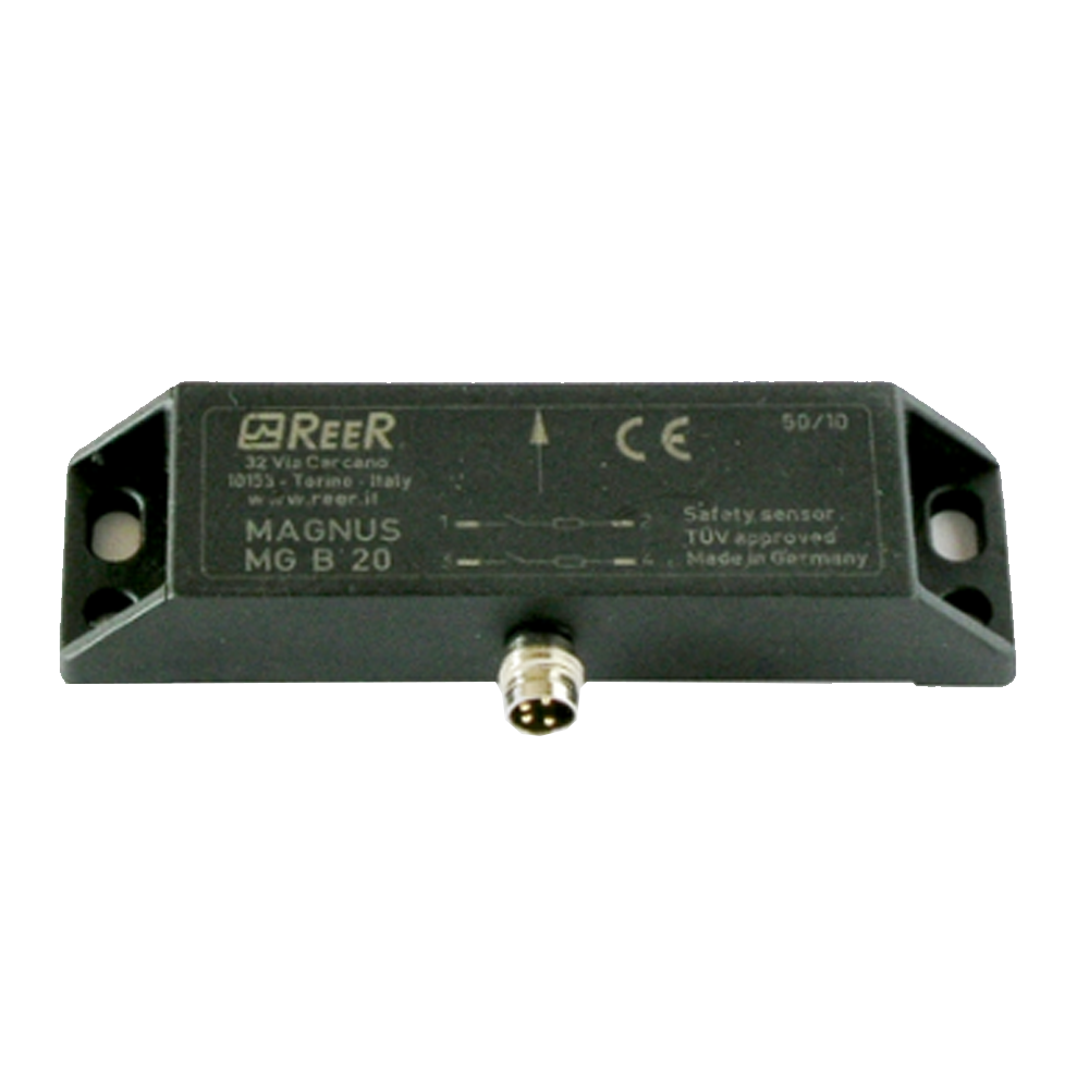 1291010 REER MAGNETIC SAFETY SWITCH, SENSOR ONLY, 2 NO SENSORS, M8 CONNECTOR, INTERAXIS 78 MM(MG B 20)