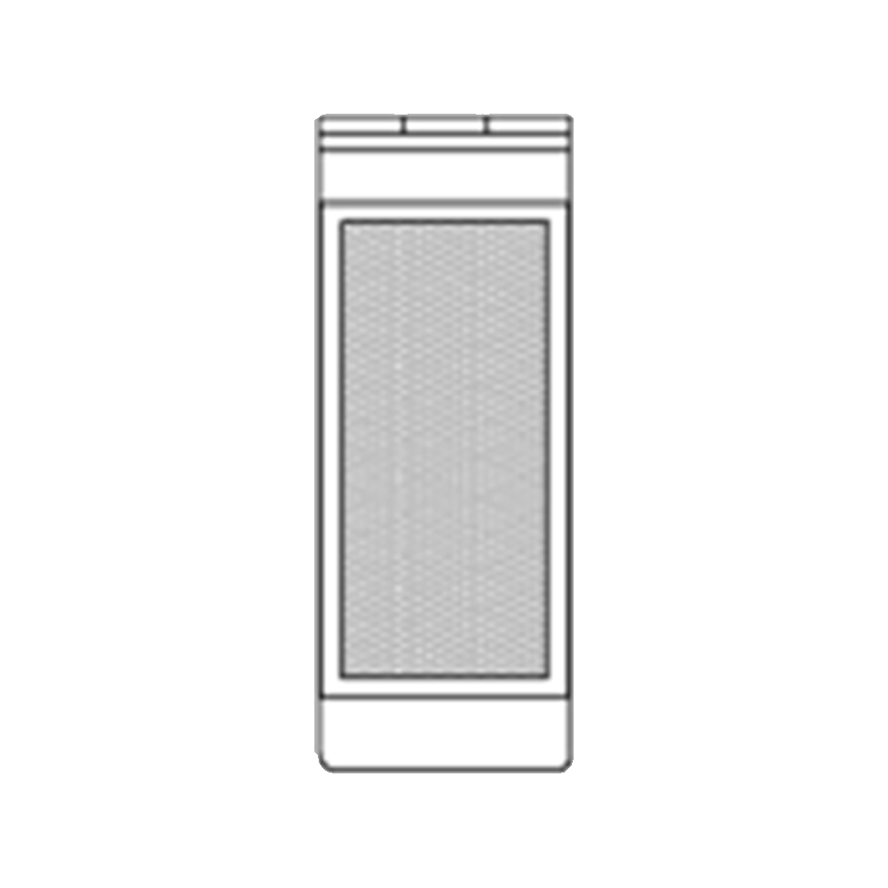 1210221 REER RETRO-REFLECTOR FOR TRANSCEIVER (TRX) PHOTOCELLS, 30 X 59 MM, FASTENING BRACKET(C3F8)