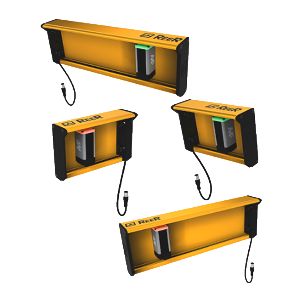 1390809 REER MUTING BRACKETS, 2 M5 SENSORS, T-LOGIC, CROSSED BEAMS, LENGTH: 790MM(MZ T2X)