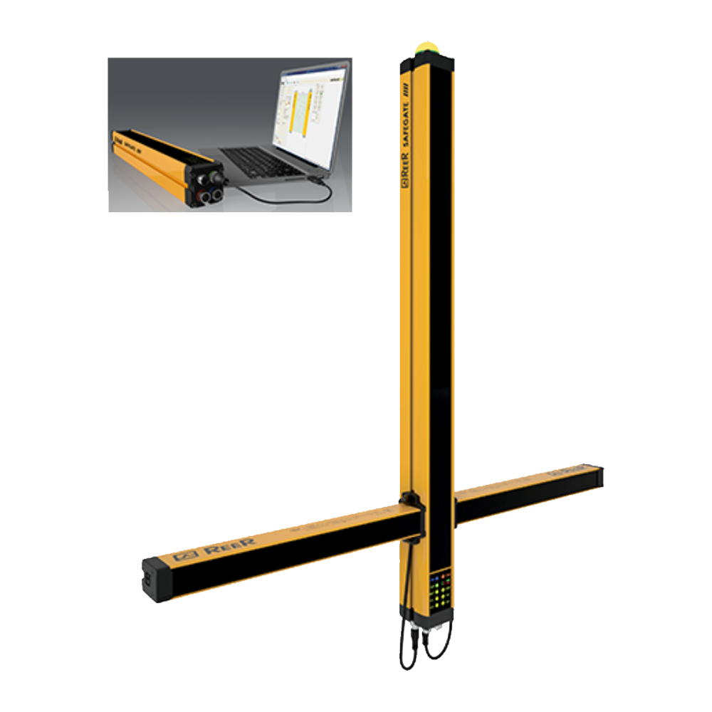 1390384 REER HAND, A/M RESET, MUTING, MUTING LAMP, PROGRAM, EDM, 40MM RES, CAT4, CONTROL H:750MM(SMPO 754)