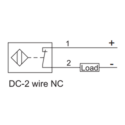 FI2-G08-CD6L ELCO THREADED CYLINDRICAL INDUCTIVE SENSOR M08, SWITCHING DISTANCE 2 MM, FLUSH, IP68, -30 TO 85 DEG C, 2-WIRE DC, CABLE 2 M