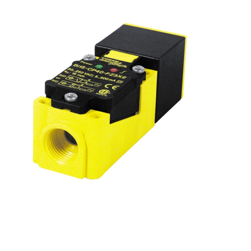 BI15-CP40-VP4X2 TURCK INDUCTIVE LIMIT SWITCH RECTANGLER SENSOR<BR>15MM RANGE 40MM PLAS NO/NC PNP 10-65VDC