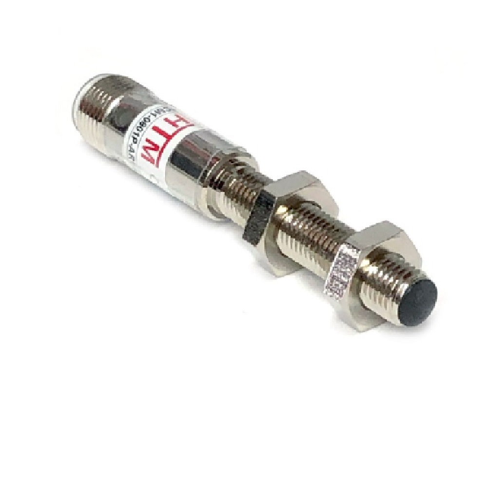FCM1-1202A-AUL3 HTM ROUND INDUCTIVE SENSOR<BR>2MM RANGE 12MM BODY BRASS NO 20-250VAC SHIELDED 3 PIN M12