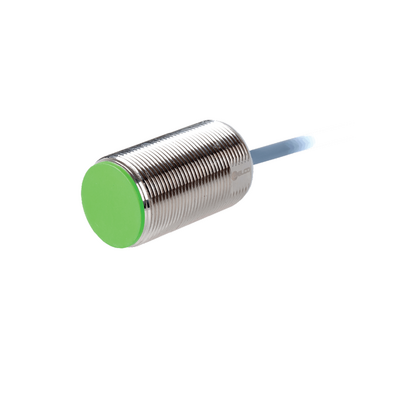 FI15-G30-CA41L ELCO THREADED CYLINDRICAL INDUCTIVE SENSOR M30, SWITCHING DISTANCE 15 MM, FLUSH, IP68, -30 TO 85 DEG C, 2-WIRE AC/DC, CABLE 2 M