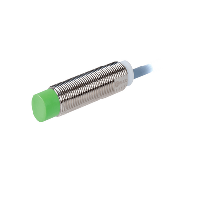 NI6-G12-CD6L ELCO THREADED CYLINDRICAL INDUCTIVE SENSOR M12, SWITCHING DISTANCE 6 MM, NON-FLUSH, IP68, -30 TO 85 DEG C, 2-WIRE DC, CABLE 2 M