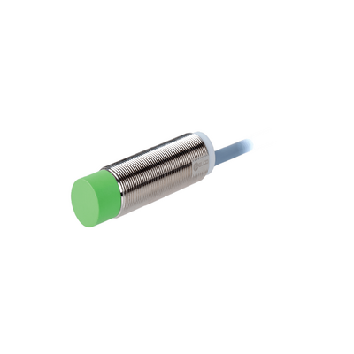 NI12-ZG18-OP6L ELCO S.S. THREADED CYLINDRICAL INDUCTIVE SENSOR M18, SWITCHING DISTANCE 12 MM, NON-FLUSH, IP68, -40 TO 85 DEG C, PNP NO, CABLE PUR 2 M
