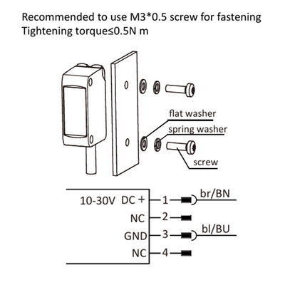 OS10S-S6Q8 ELCO PHOTOELECT SENSOR, OS10S-SERIES, OPPOSED, EMITTER, RED BEAM, OR:10 M, 10TO30VDC, -20TO60 DEG C, M8 4-PIN
