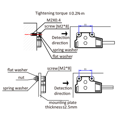 OS4-K30DN6 ELCO PHOTOELECT SENSOR, OS4-SERIES, DIFF FIXED, RED BEAM, OR:1-30MM, NPN, DO, 10TO30VDC, -10TO55 DEG C, SW FRQ:800HZ, CABLE 2M