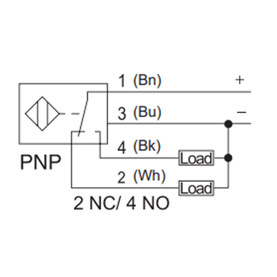NI8-G12-OD6L-Q12 ELCO THREADED CYLINDRICAL INDUCTIVE SENSOR M12, SWITCHING DISTANCE 8 MM, NON-FLUSH, IP68, -30 TO 85 DEG C, 2-WIRE DC, M12 CONNECTOR